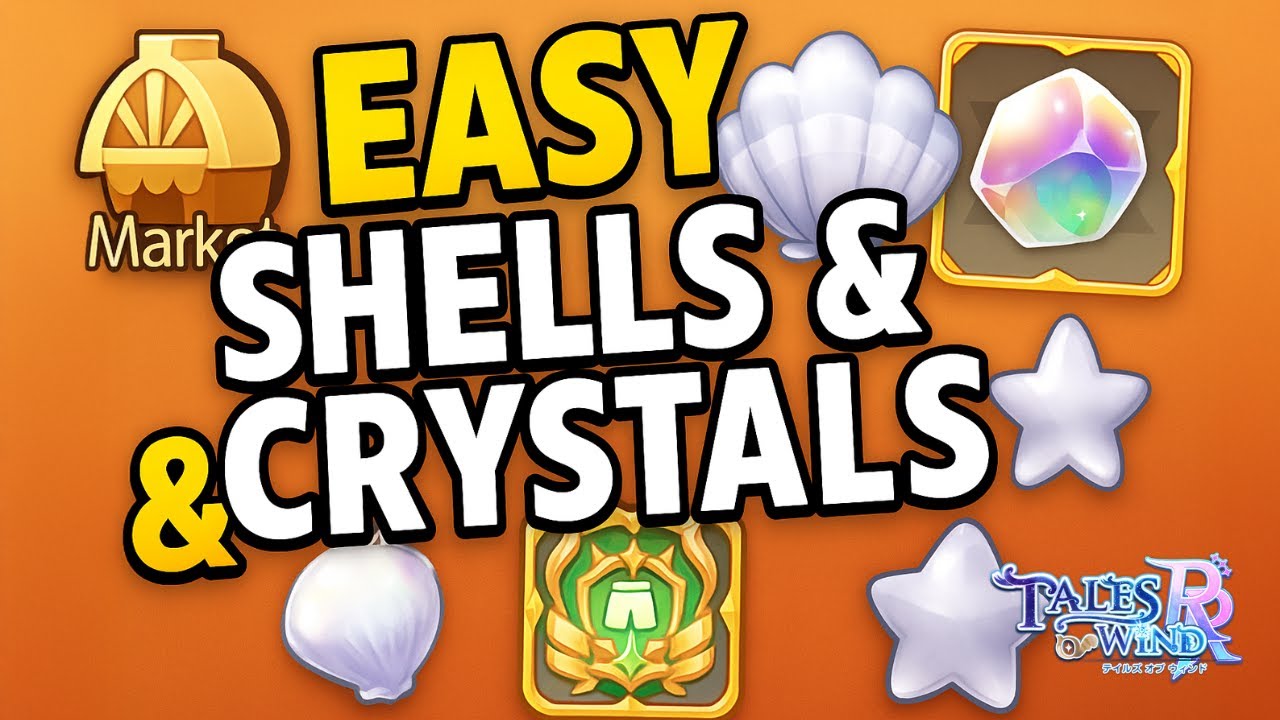 💎 How to Get Crystals and Shells Easily in Tales of Wind! Secret Market Trick Revealed!