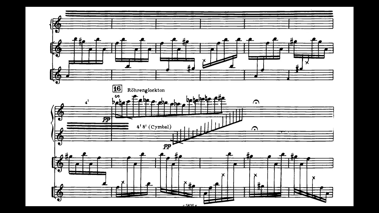 Gubaidulina:  Detto I - Sonata for Organ and Percussion (1978) (with score)