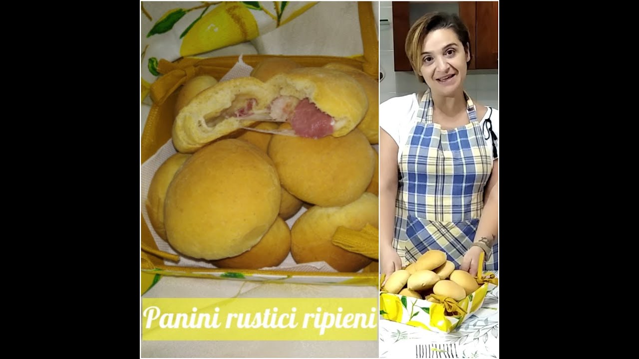 Фаршированные деревенские бутерброды, ветчина и моцарелла