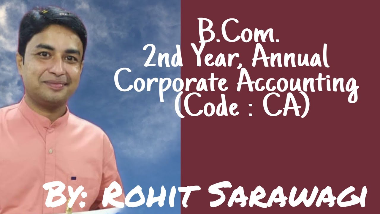 B.COM PROG. 2ND YEAR CORPORATE ACCOUNTING  ASSIGNMENT SOLUTION DU SOL ASSIGNMENT SOLUTION