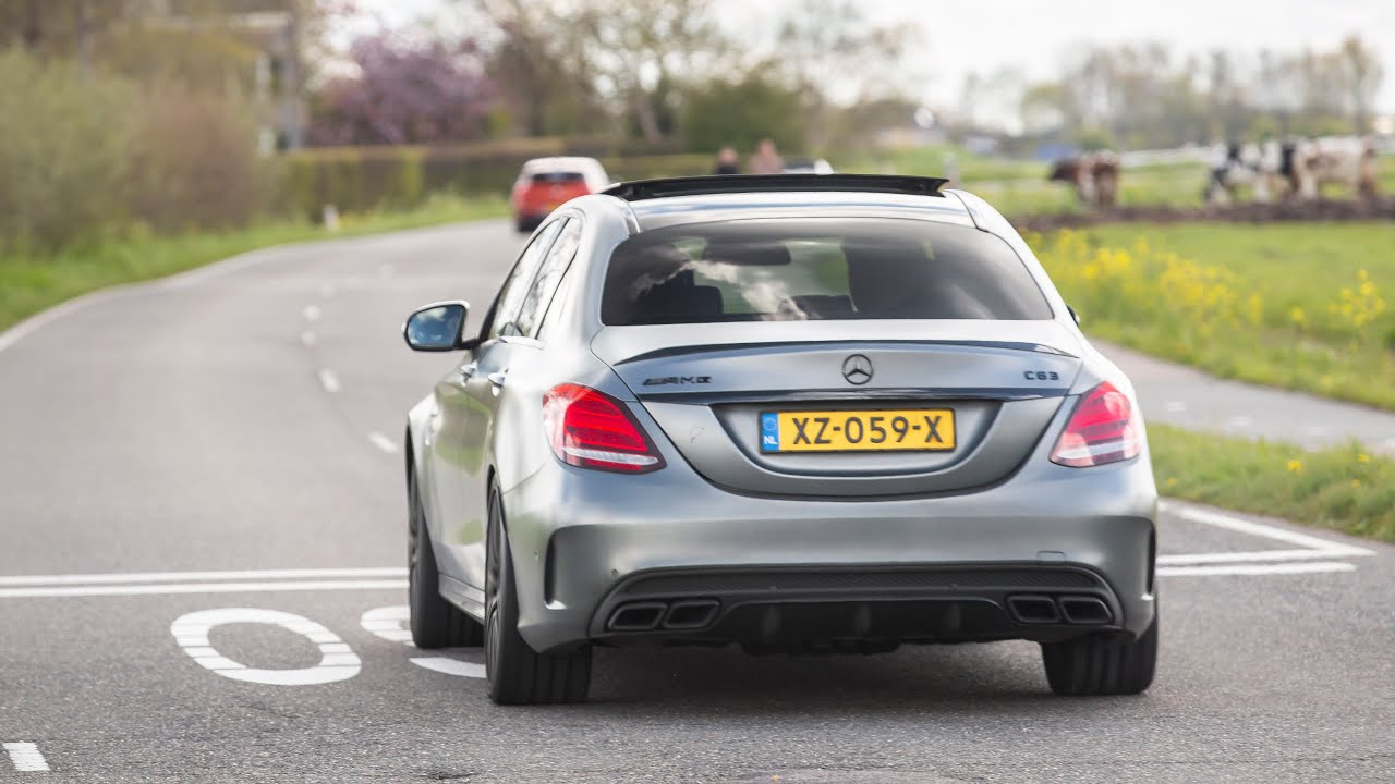 585HP Mercedes C63 AMG with SuperSprint Exhaust! TUNNEL RUNS, Accelerations, Fly-by's, Launch, Revs