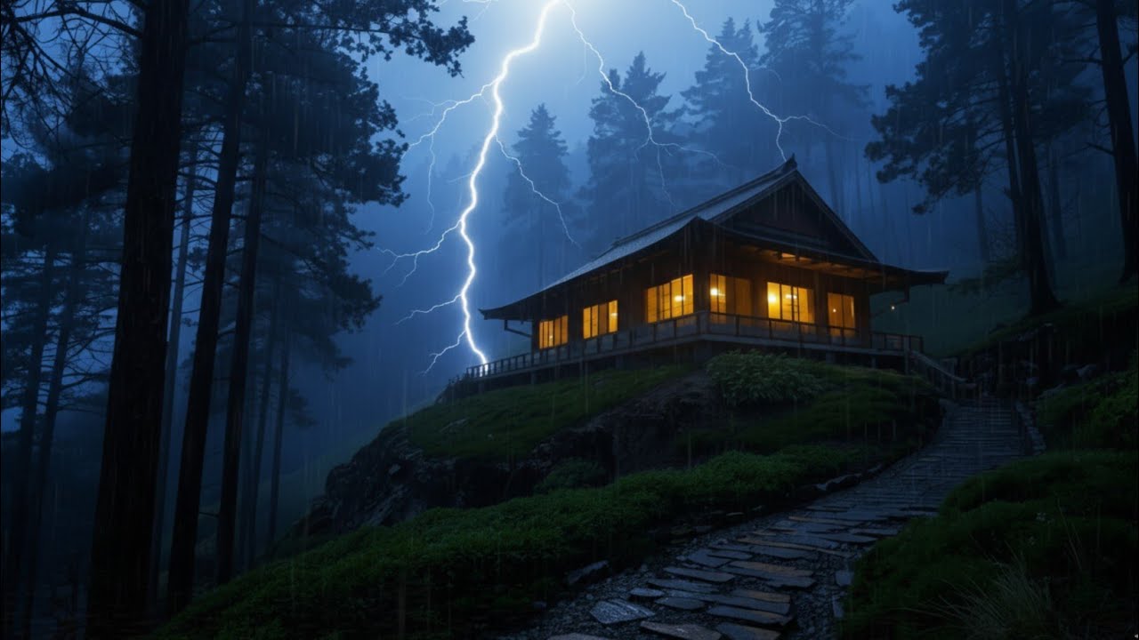 Intense Thunderstorm Sounds with Heavy Rain and Loud Thunder for Instant Sleep Aid