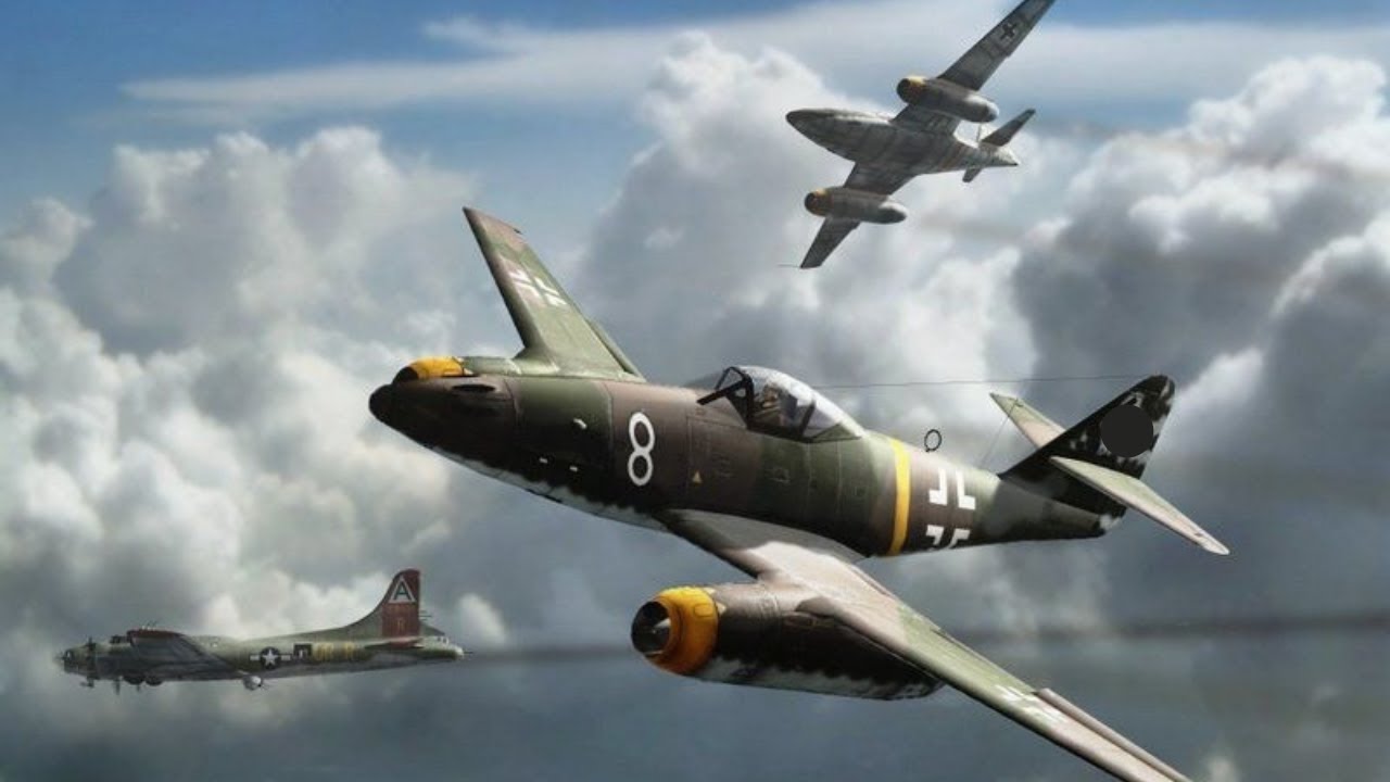Me 262 Tactics against Allied B-17 formations (MK 108 cannon / R4M rocket)