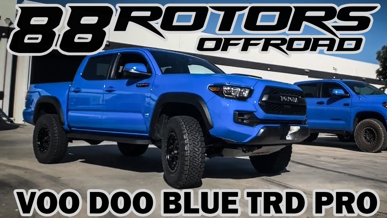 2020 TACOMA TRD OFFROAD & 2019 TRD PRO in VOODOO BLUE, LIFTED, 33