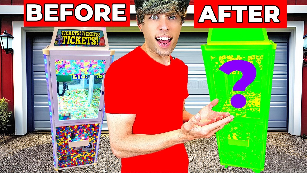 I Made a Custom Arcade Matt Claw Machine!