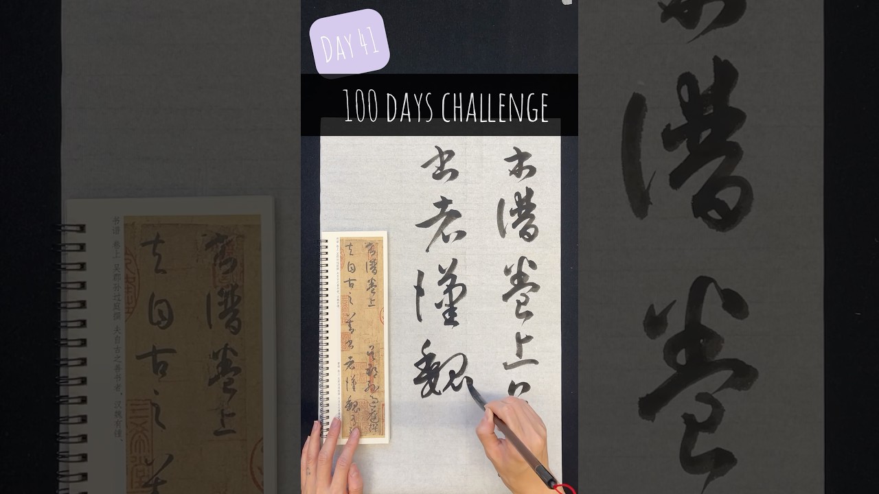 Day41#100dayschallenge #習字#書法#草書#孫過庭書譜