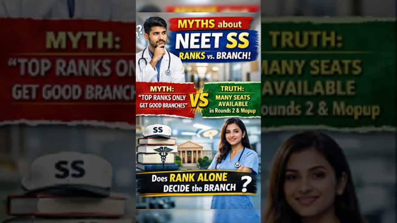 NEET SS Rank vs Branch | Biggest Myths #neetss #neetss2026 #neetsscounselling