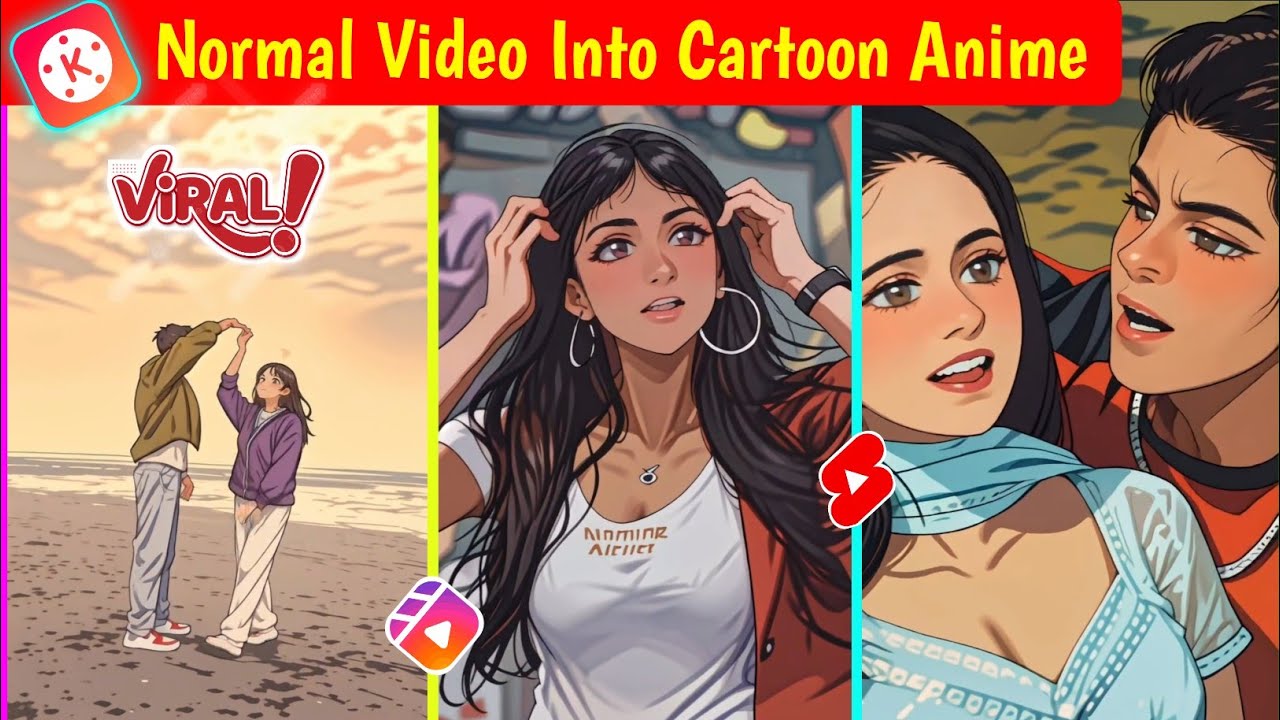 How to Convert Normal Videos into Cartoons or Anime | How to Make Cartoon Anime Videos with KineM...