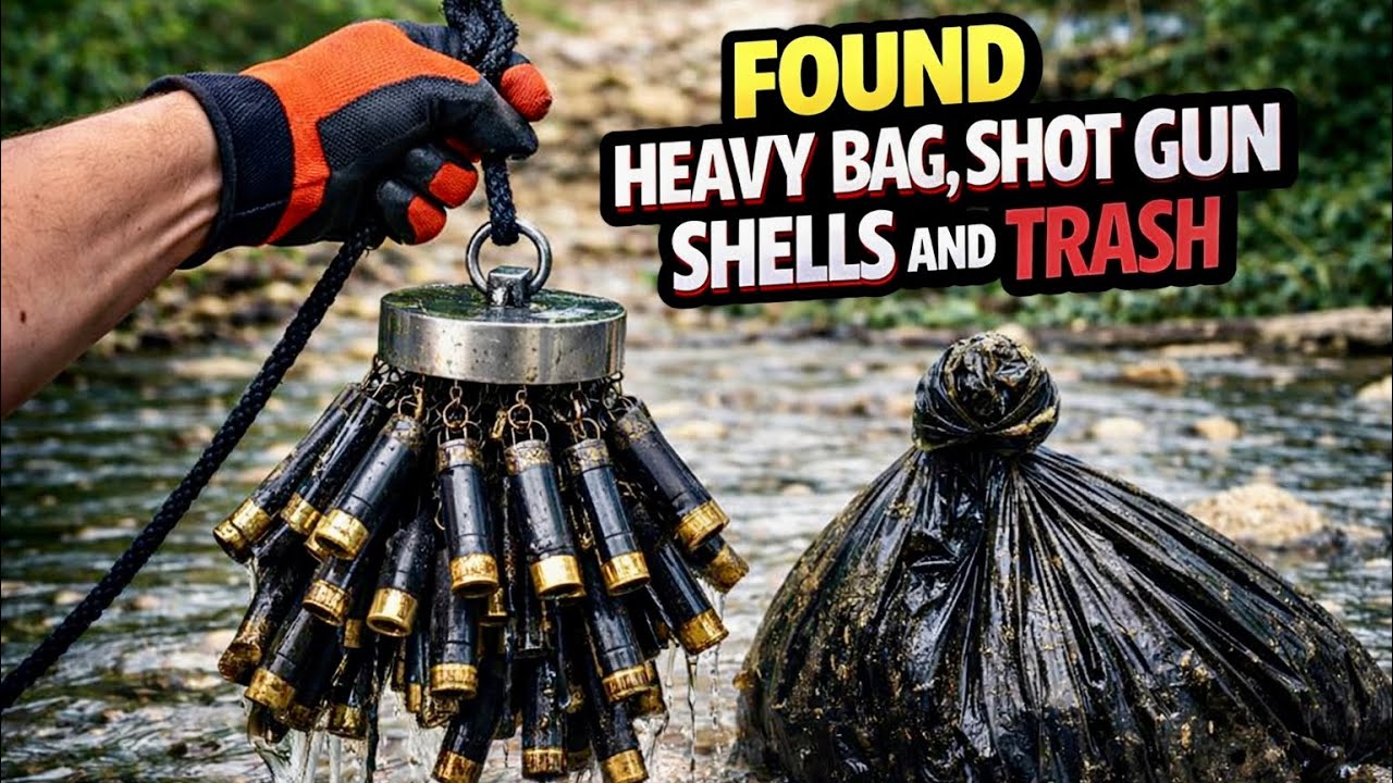 Found Heavy Bag Magnet Fishing With Contents Inside!!