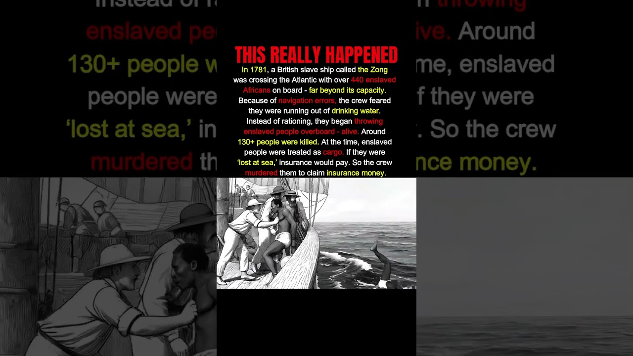 1781 and No One Was Punished for This #slavery #realstory #shorts