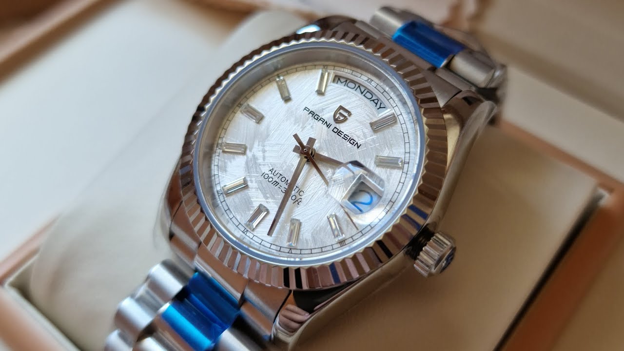The BEST Day-Date Homage You Can Buy Right Now - UNBOXING PAGANI DESIGN PD-1752 METEORITE/WHITE DIAL