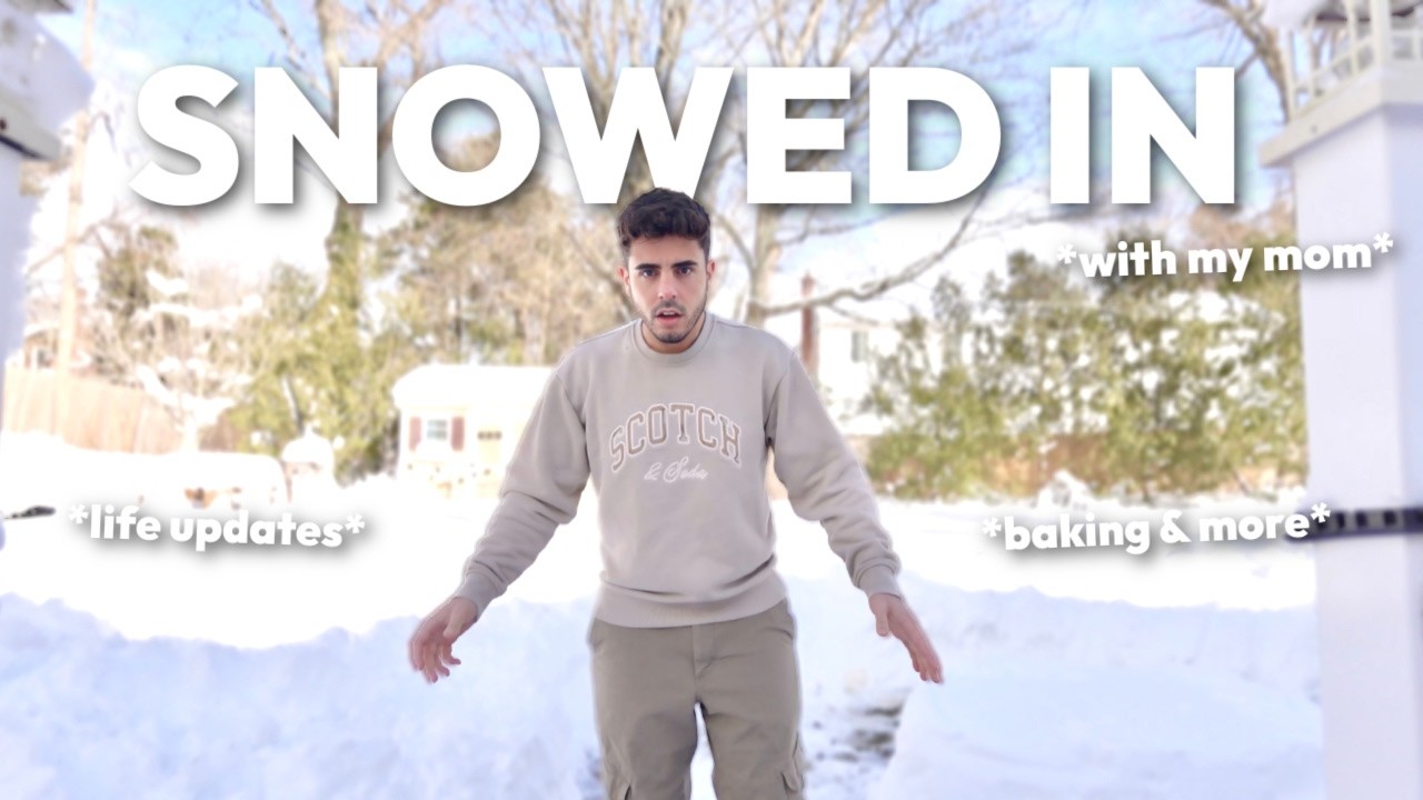 i got snowed in with my mom *life updates, therapy, baking with mom & more*