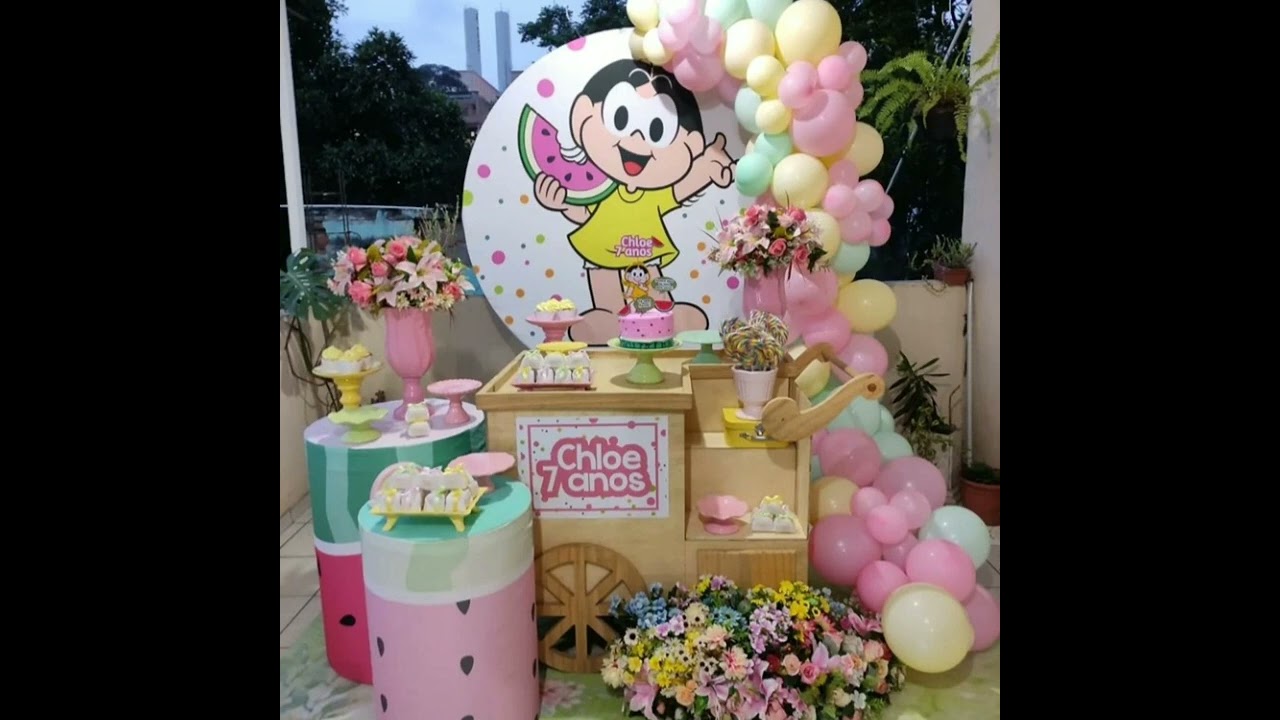 Lindas decora&ccedil;&otilde;es para festa magali 🍉