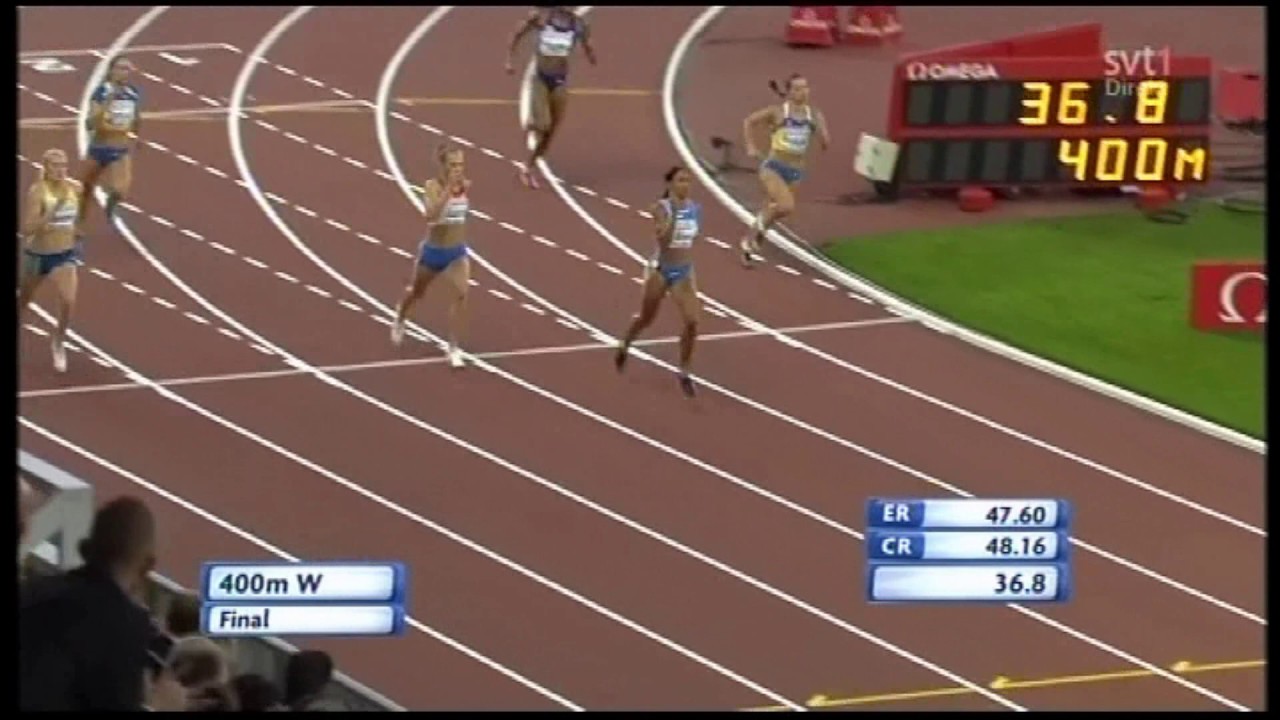 Friidrott 400m Moa Hjelmer tar guld EM 2012 Helsingfors