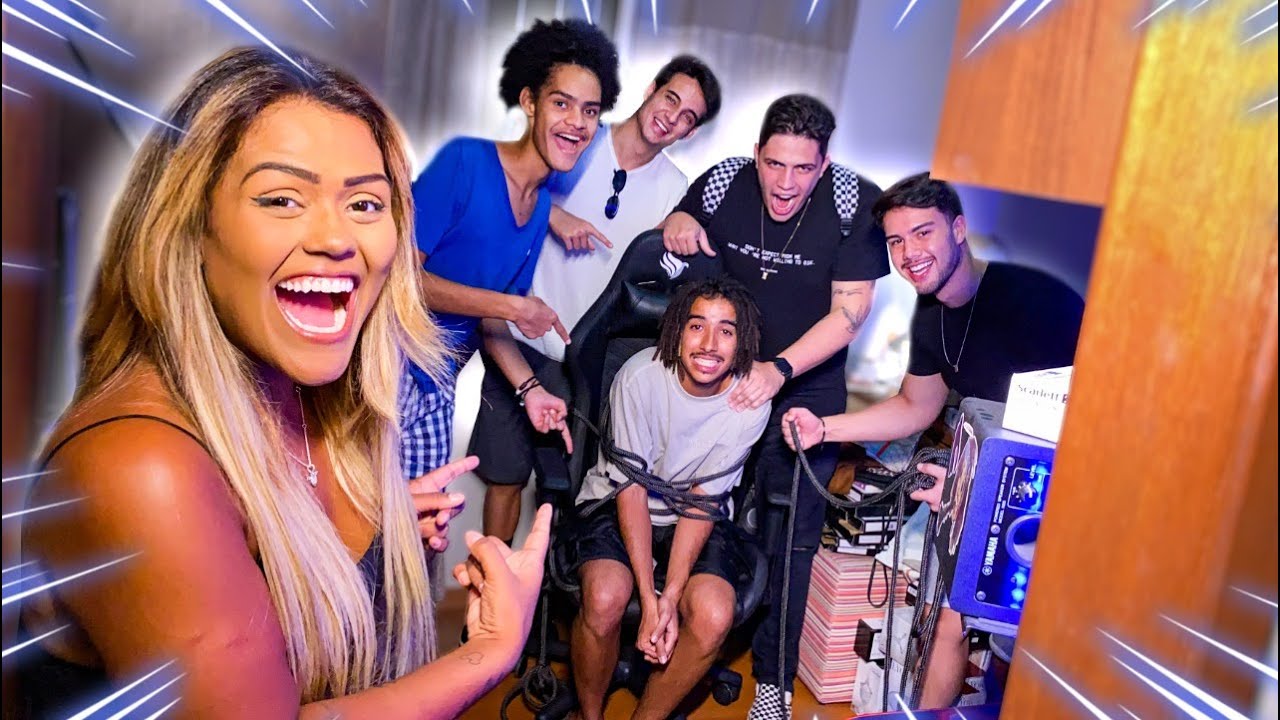AMARREI O LUIS NA CADEIRA GAMER!!!