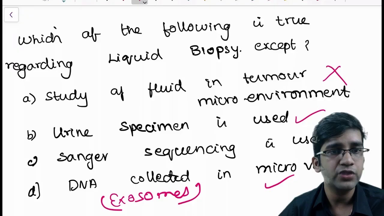Liquid Biopsy - Live - AIIMS June 2020 Question - Watch from 4 Minutes. !