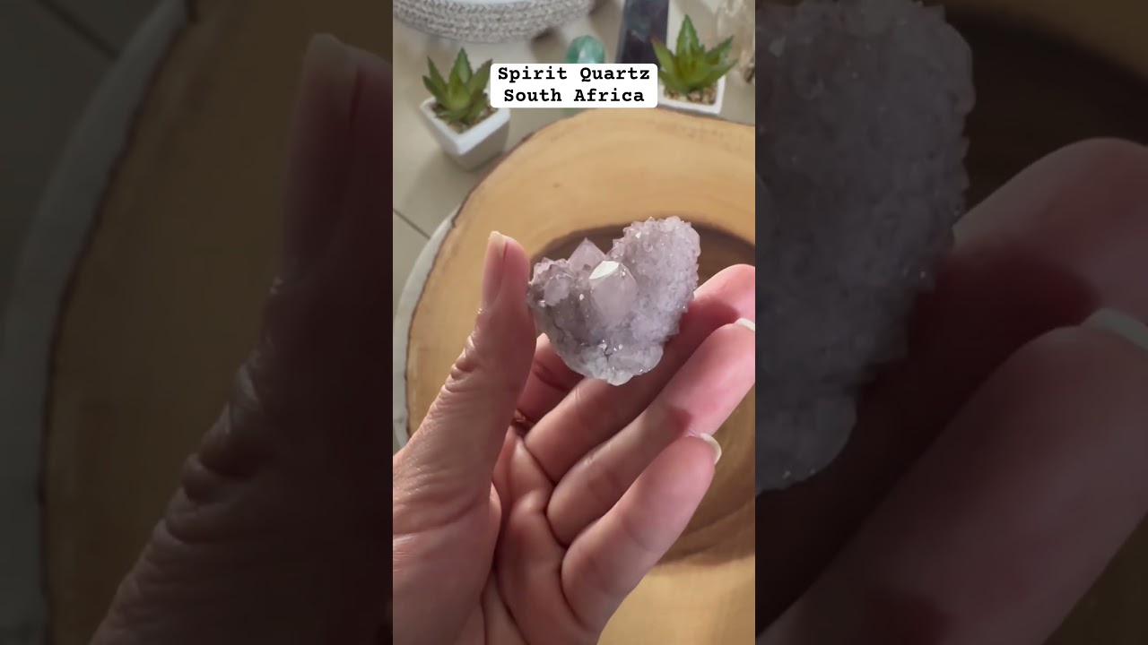 Spirit quartz from South Africa ✨ #crystalcollection #crystals #spritquartz #quartz #amethyst