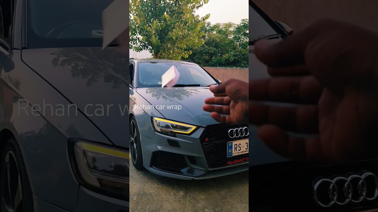 Audi rs3 pearl white wrap #audio #automo