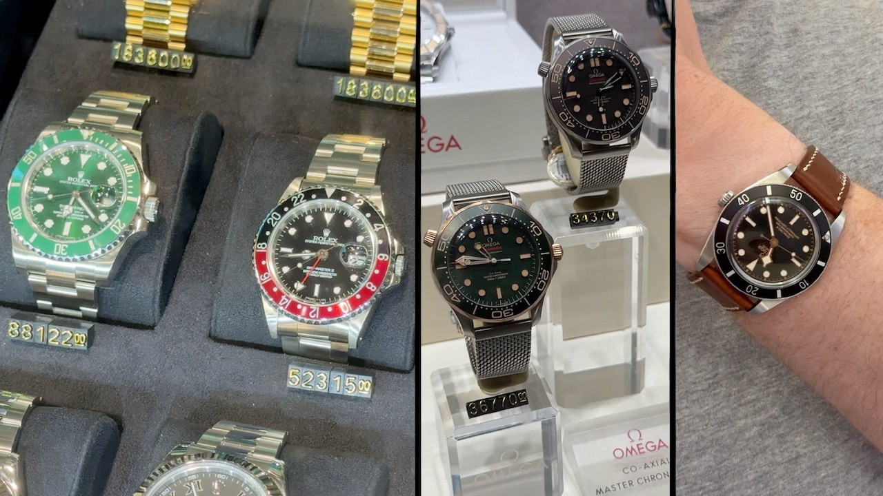 Luxury Watch Shopping Dubai Airport DXB - Rolex Omega AP Patek Breitling Panerai and my Rimowa Trunk