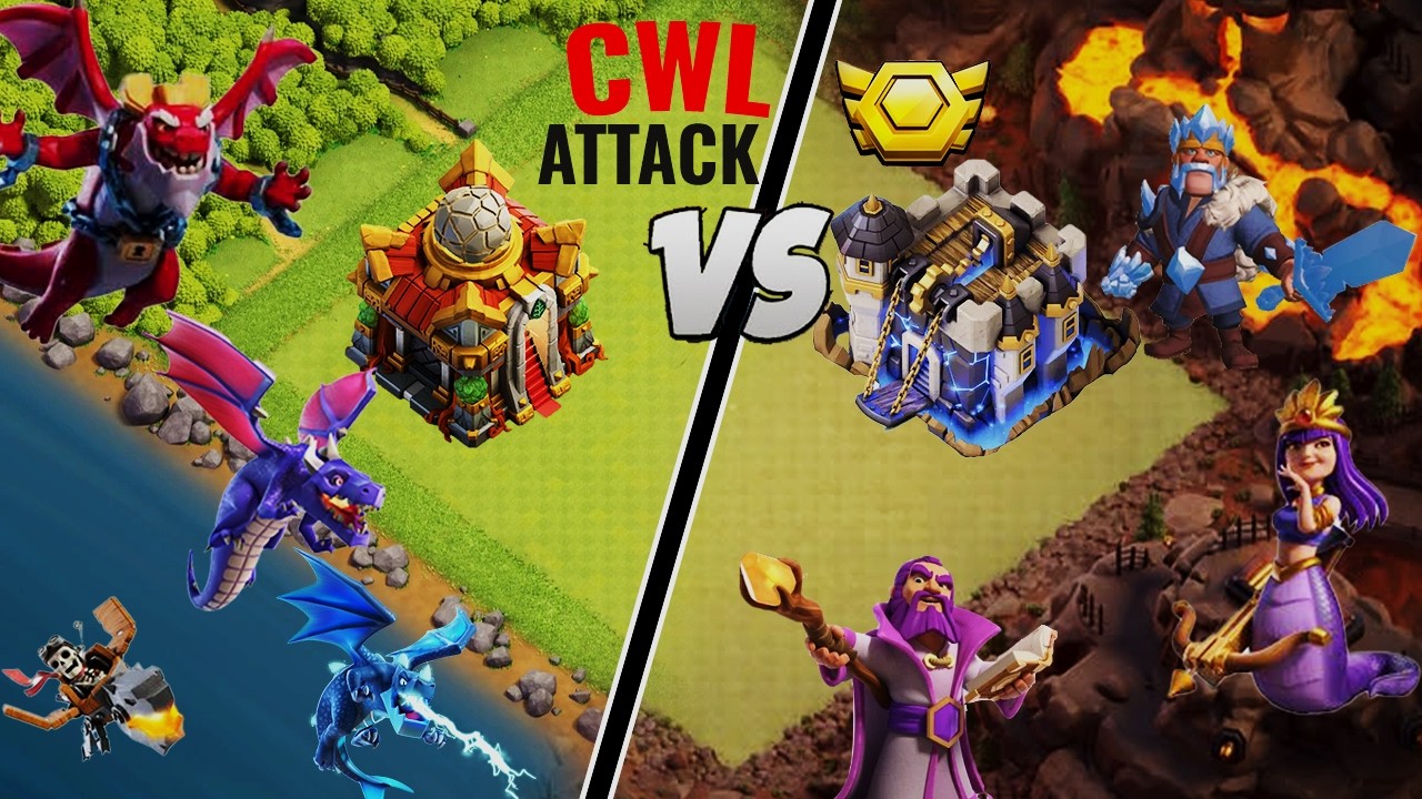 Last Day CWL Attack 😱 TH16 vs TH18 Tough Match
