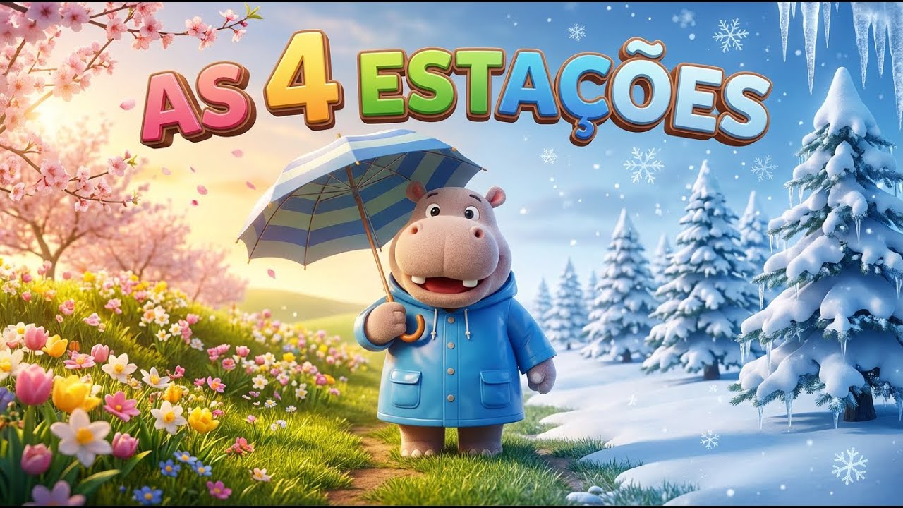 AS QUATRO ESTAÇÕES 🌸 Canção Educativa para Crianças  Mundo da Alegria
