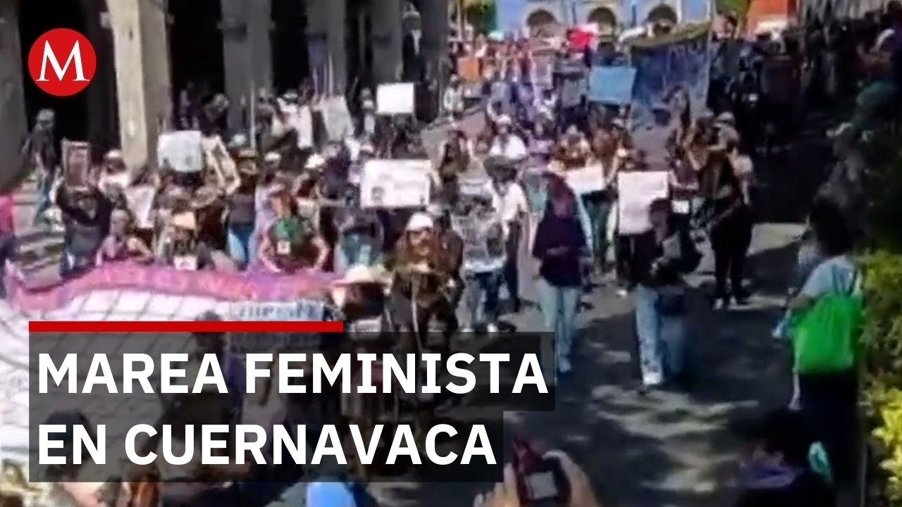 Marcha del 8M en Cuernavaca reúne a cerca de 12 mil personas