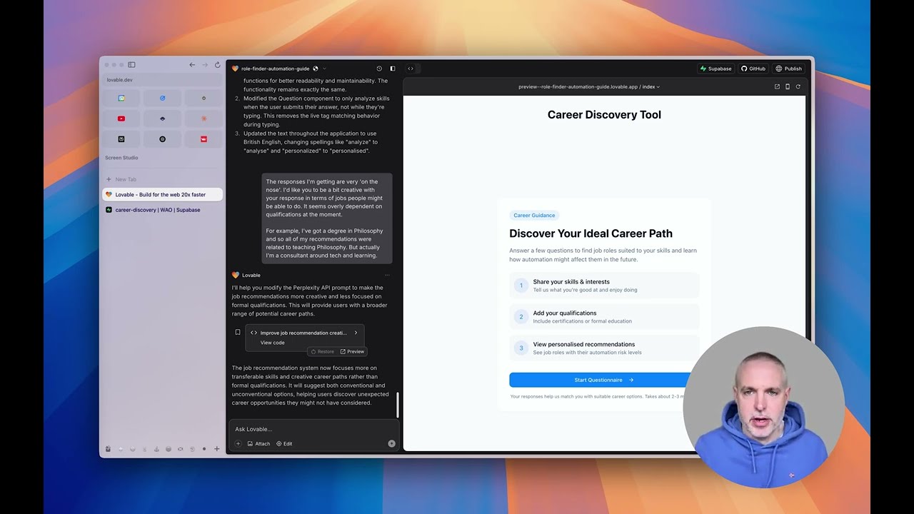 Vibe coding a Career Discovery Tool