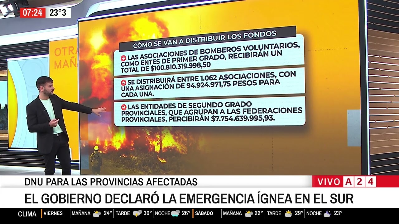 ⚠️🔥 El Gobierno declaró la emergencia ígnea en el sur del país tras los incendios forestales