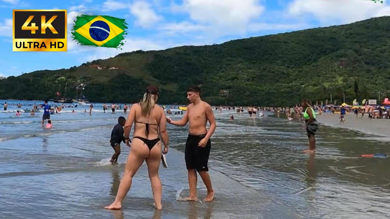 ☀️ Пляж Марандуба 🇧🇷: Какие Секреты Скрыты в этом Раю? 🌴 | 4K (UHD) | Walking Tour 💥 🌊 🌴
