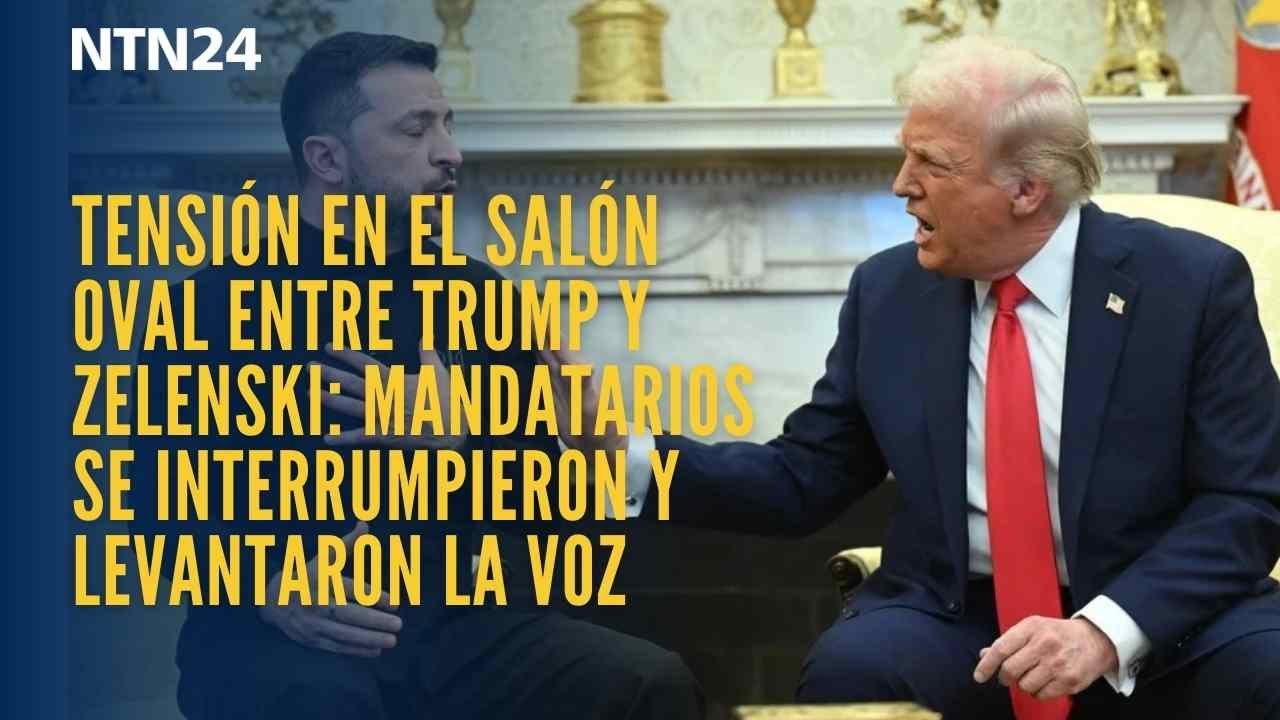 Tensión en el Salón Oval entre Trump y Zelenski: mandatarios se interrumpieron y levantaron la voz