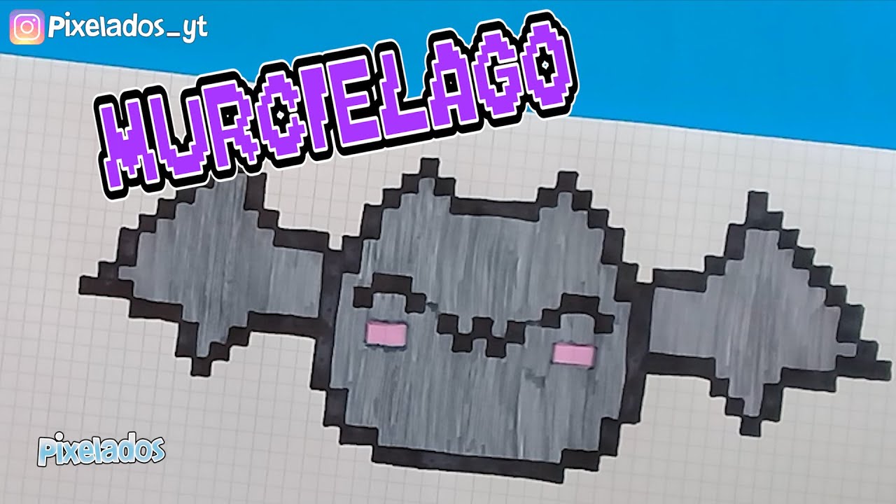 COMO DIBUJAR MURCIELAGO PIXEL ART - PIXELADOS