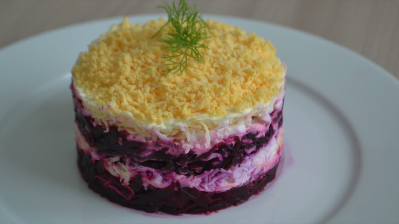 Салат со свёклой и сыром 