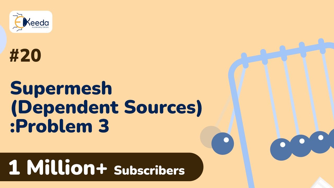 Supermesh Analysis with Dependent Sources: 3 | DC Circuits and Network Theorems | EXTC Engineering