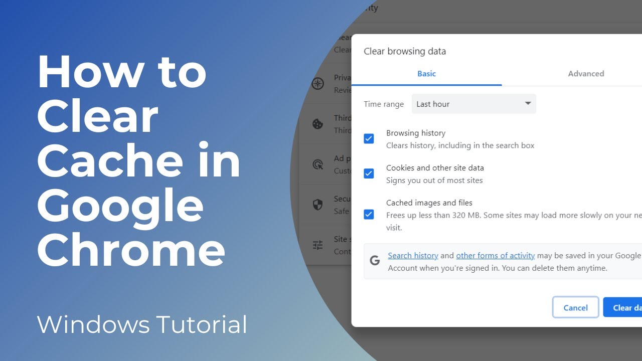 Как очистить кэш в Google Chrome | Удалить кэш браузера