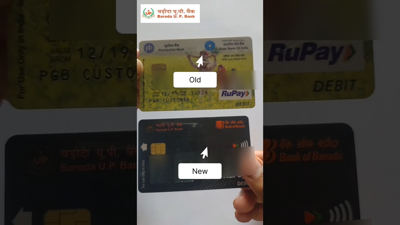 baroda up gramin bank atm card | baroda up bank debit card 