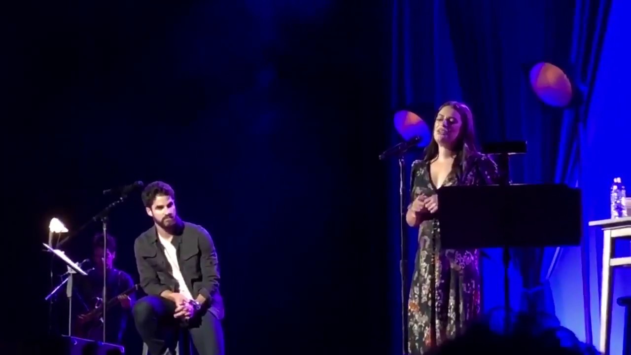 Clips of Lea Michele and Darren Criss performing in Nashville (May 30, 2018)
