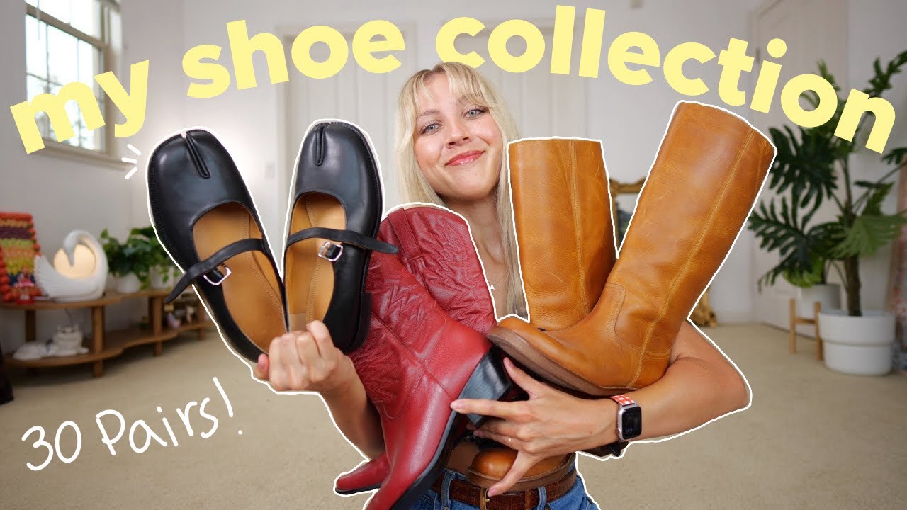 my entire shoe collection 2024 (Dr. Martens collection, Tabis, sneakers, thrifted shoes)