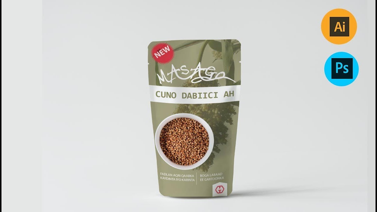 Packaging Design Using adobe Illustrator  | adobe illustrator afsomali