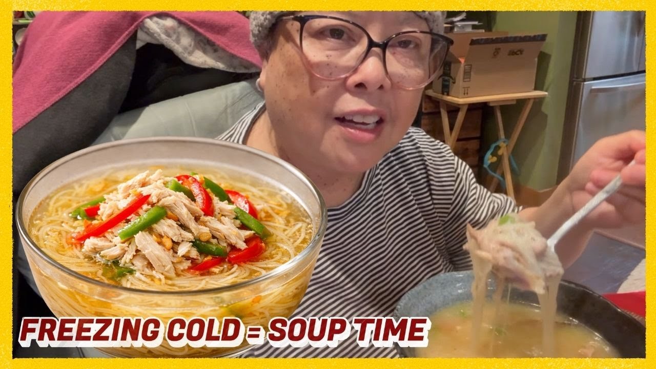 How to Cook Misua Soup | Cozy Filipino Comfort Food (Freezing Day Vlog)