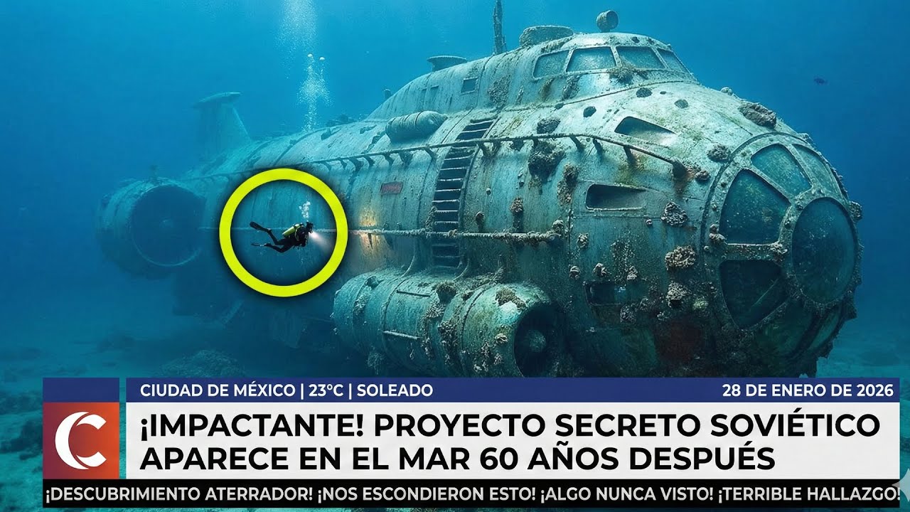 ¡Impactante! Proyecto secreto soviético aparece en el mar 60 años después