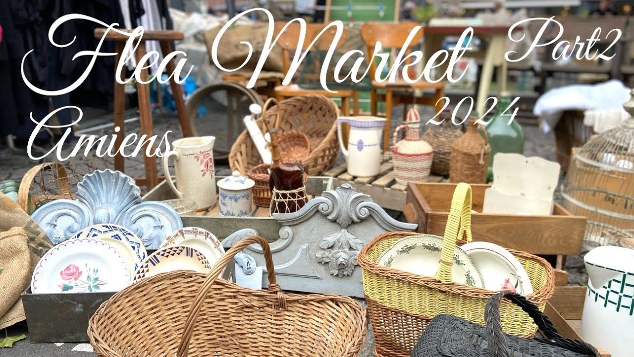 【アミアン蚤の市Part2】なんと！無料でいただけました😭またまた大量購入💦Flea Market at Amiens達人の素晴らし過ぎる戦利品🌟Réderie/16区高級住宅地のアンティークショップ