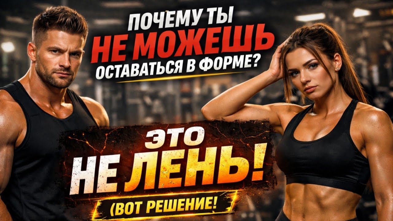 Почему ты НЕ можешь оставаться в форме ❌ Это не лень (вот решение) 💪🧠