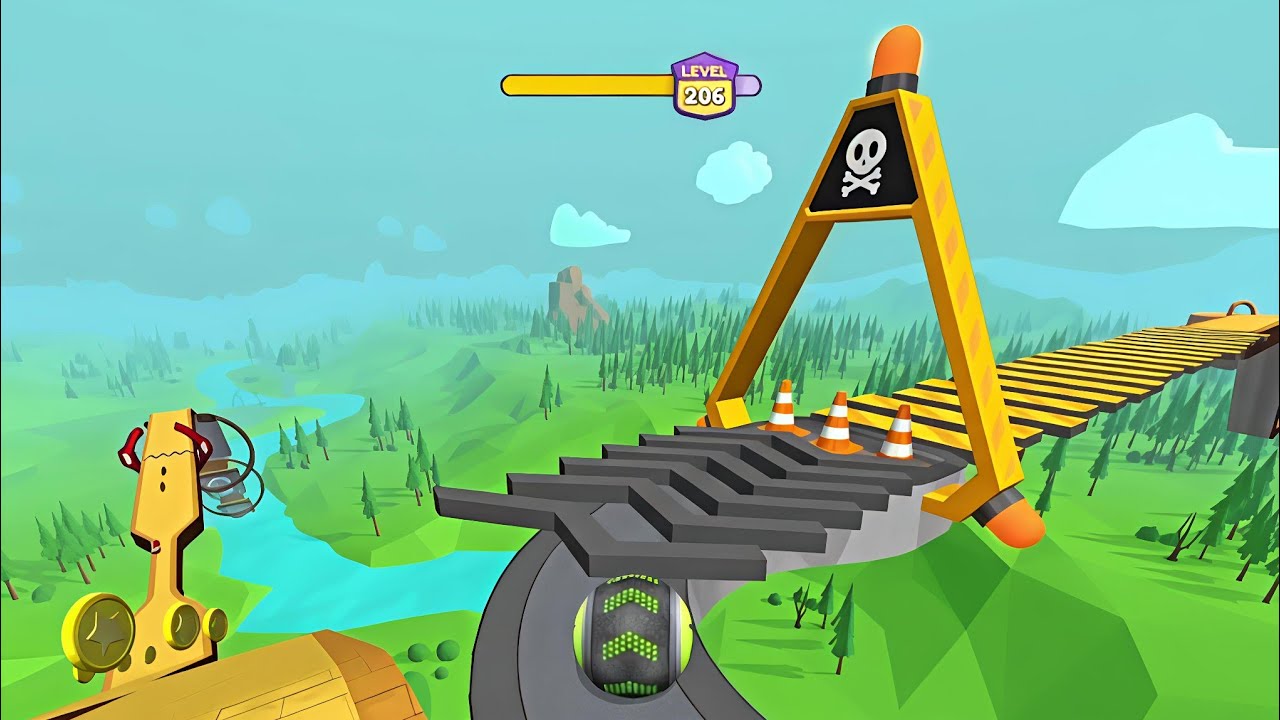 Going Balls hits the perfection of ASMR ball race walkthrough run level 211