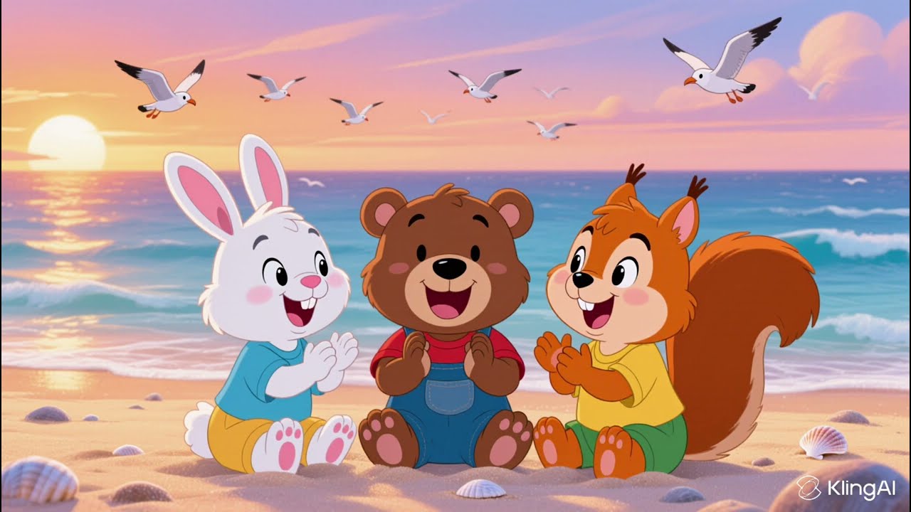 A BEAUTIFUL SUNNY DAY AT THE BEACH | Cartoon music for children - Cartoon TV-0209