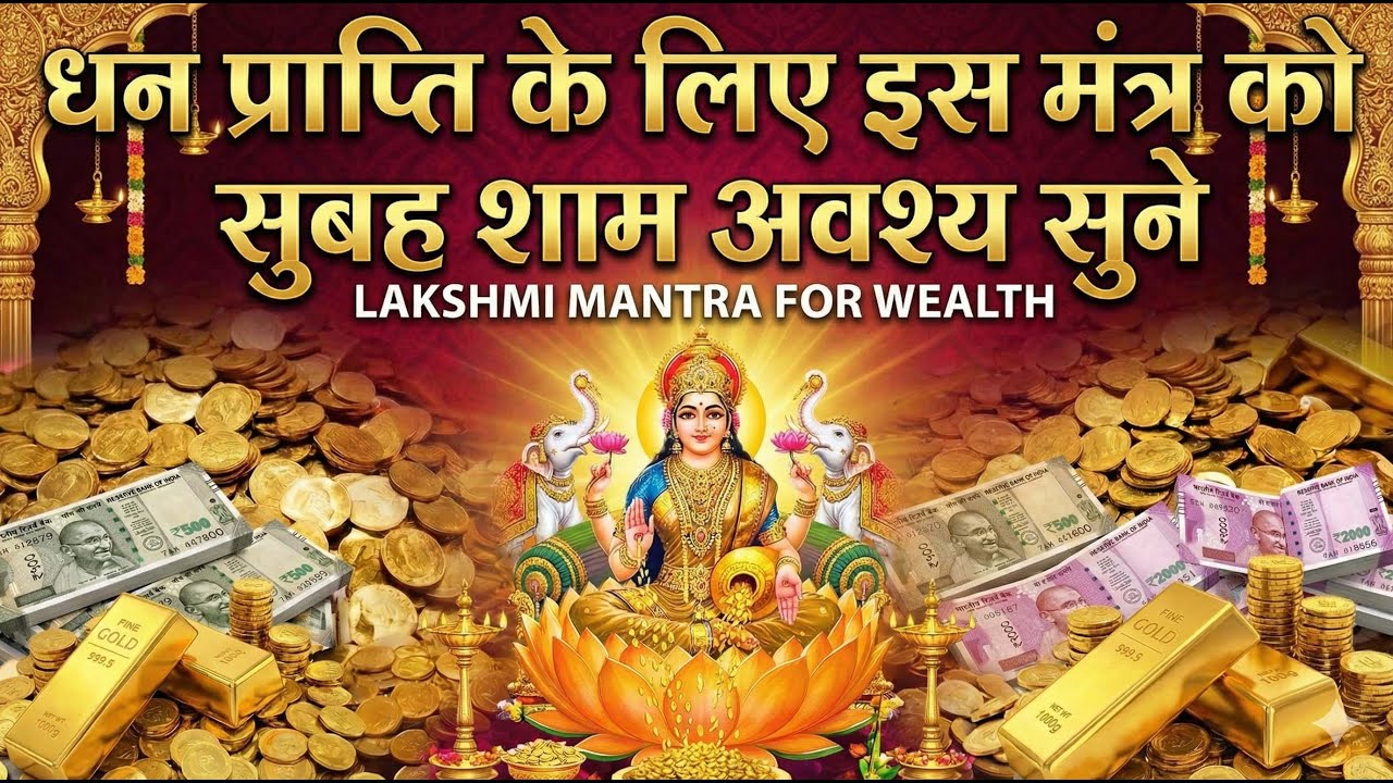 चमत्कारिक धन प्राप्ति मंत्र: बस सुबह-शाम सुनें, घर में बरसेगा पैसा | Money Mantra