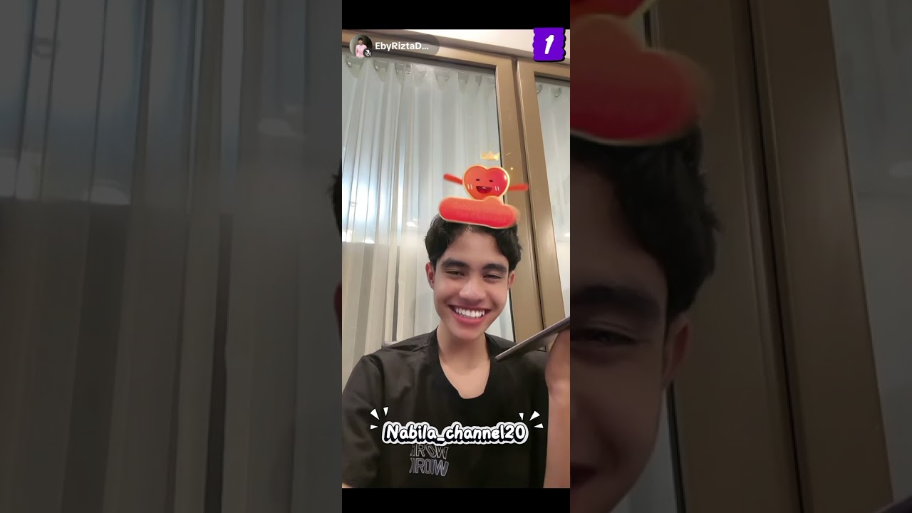 Part 1:live eby ,detik² Zahra ikut live 🫣