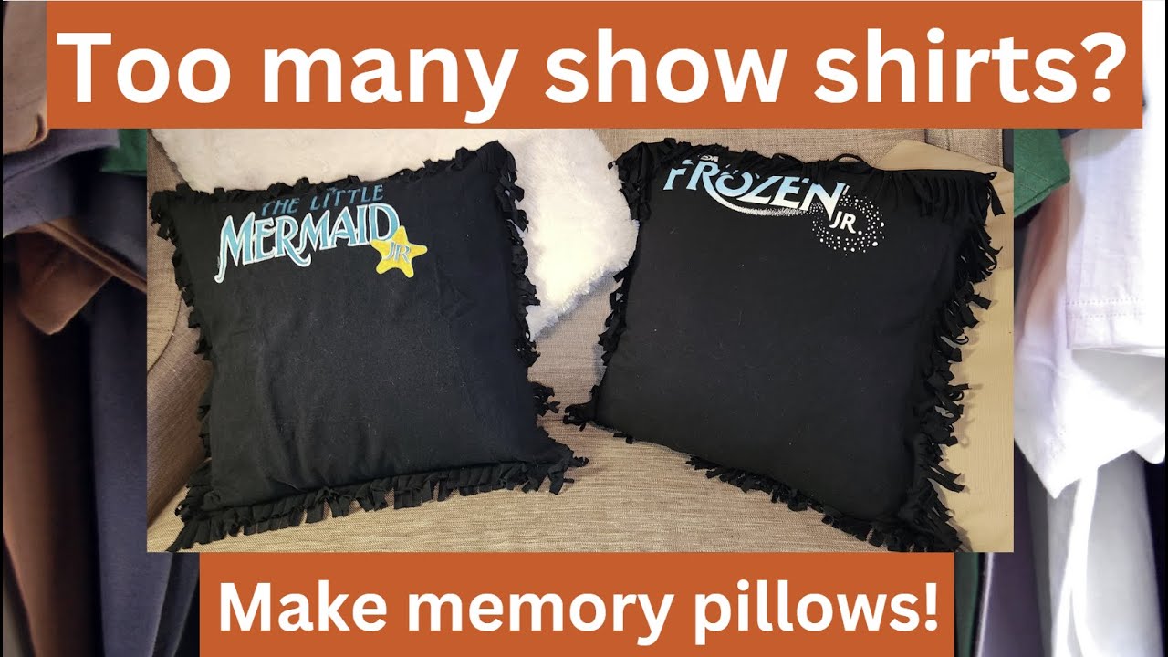 Show shirts into memory pillows