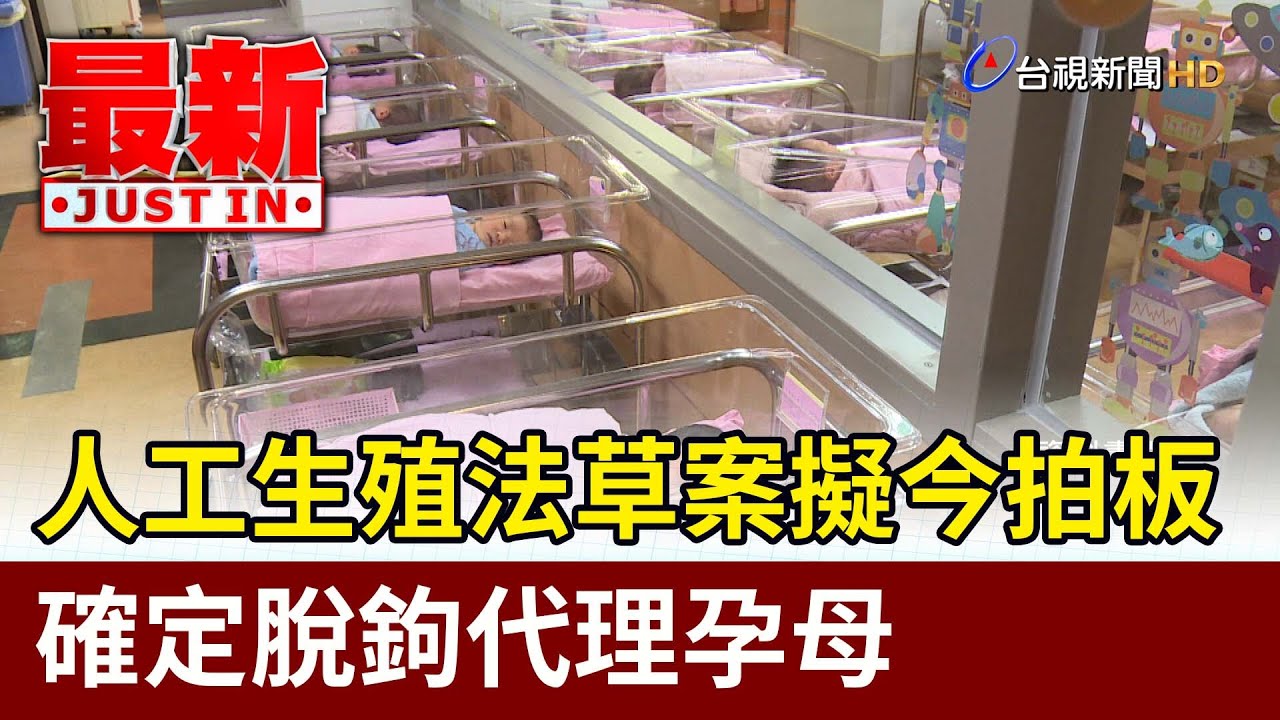 人工生殖法草案擬今拍板 確定脫鉤代理孕母【最新快訊】