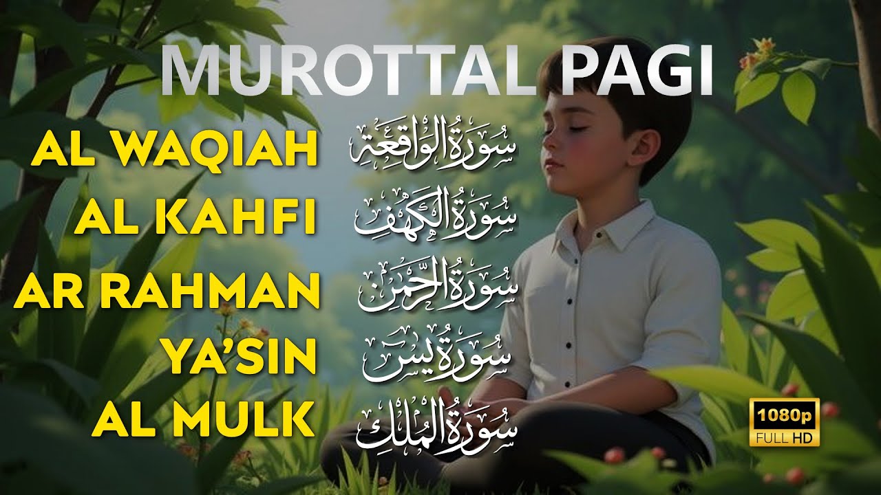 Murottal Al'Quran Penenang JIwa, Surah Al Waqiah, Alkahfi, Yasin, Ar Rahman, Al Mulk |Alaa Aqel
