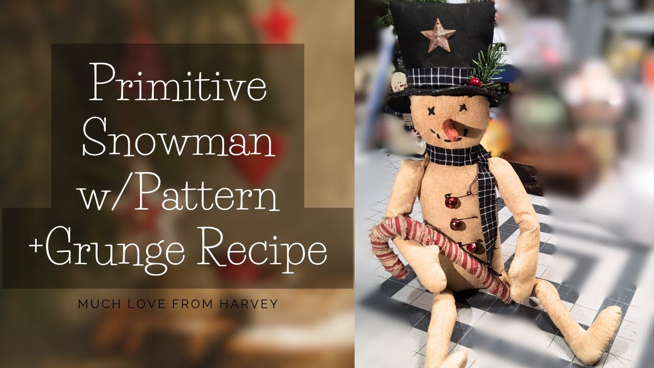 Make A Primitive Snowman With This Pattern And Recipe